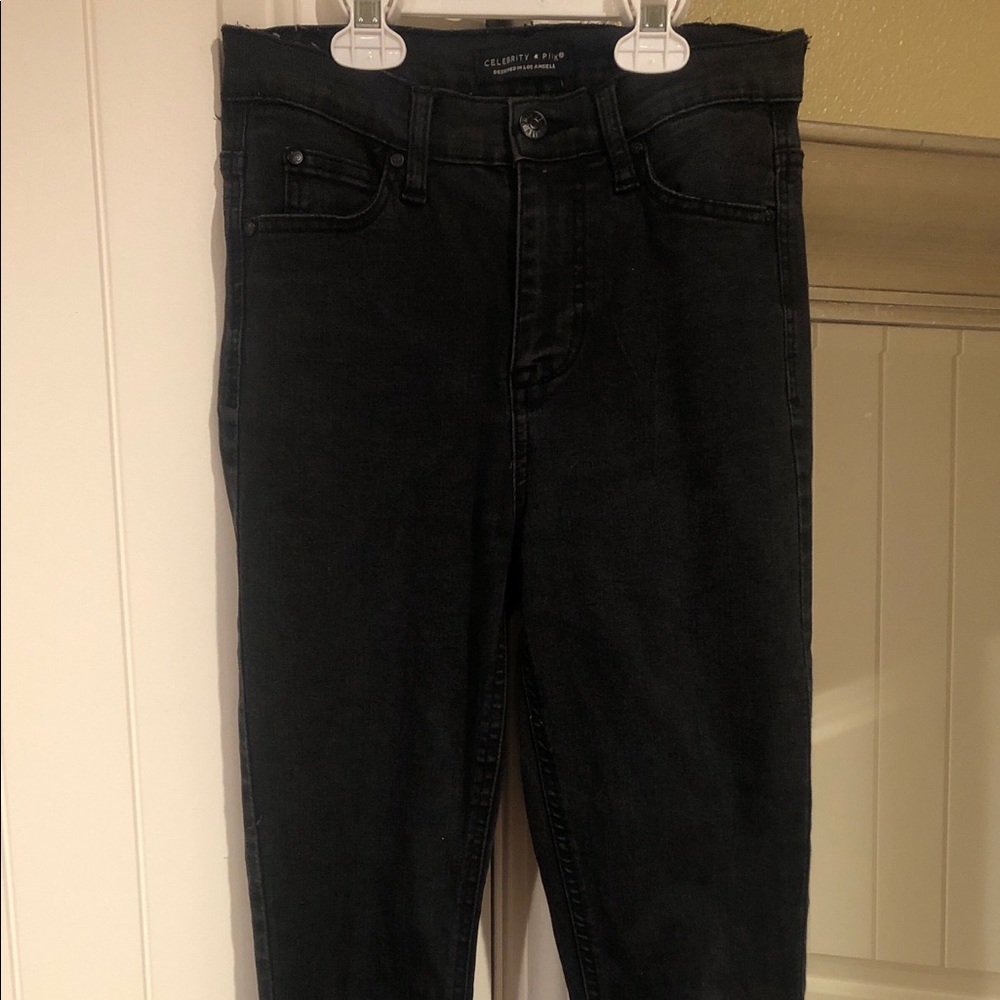Celebrity Pink Black Skinny Jeans Sz 3/26